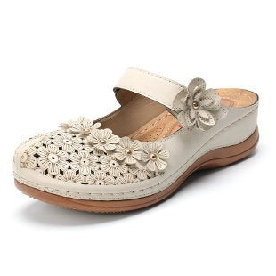 EDITH | FLORAL CUTOUT ORTHOPEDIC CLOGS