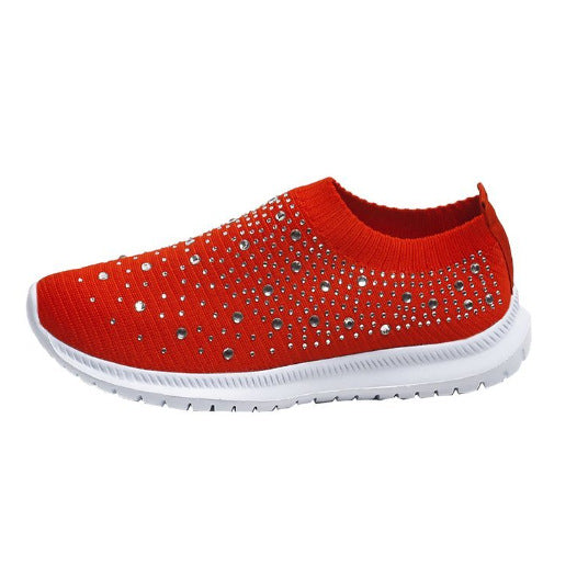 CRYSTAL | RHINESTONE ORTHOPEDIC SLIP-ON SNEAKERS