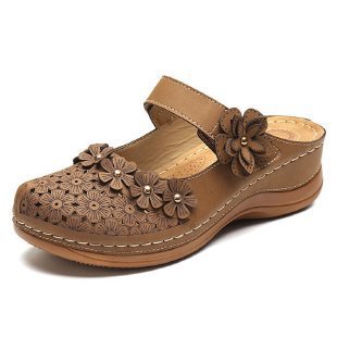 EDITH | FLORAL CUTOUT ORTHOPEDIC CLOGS