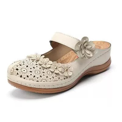 EDITH | FLORAL CUTOUT ORTHOPEDIC CLOGS